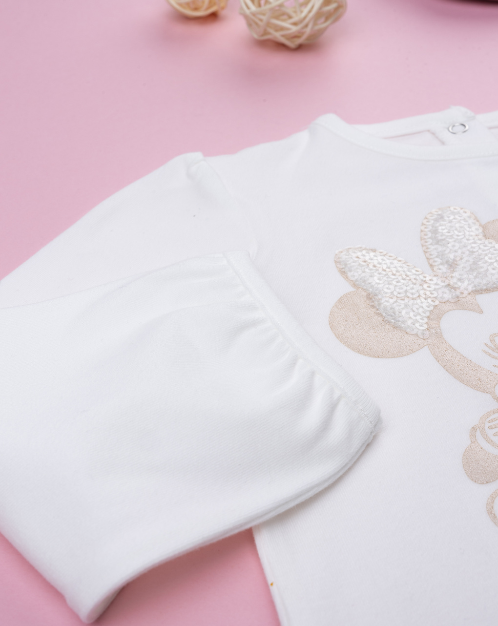 T-shirt bimba minnie con strass