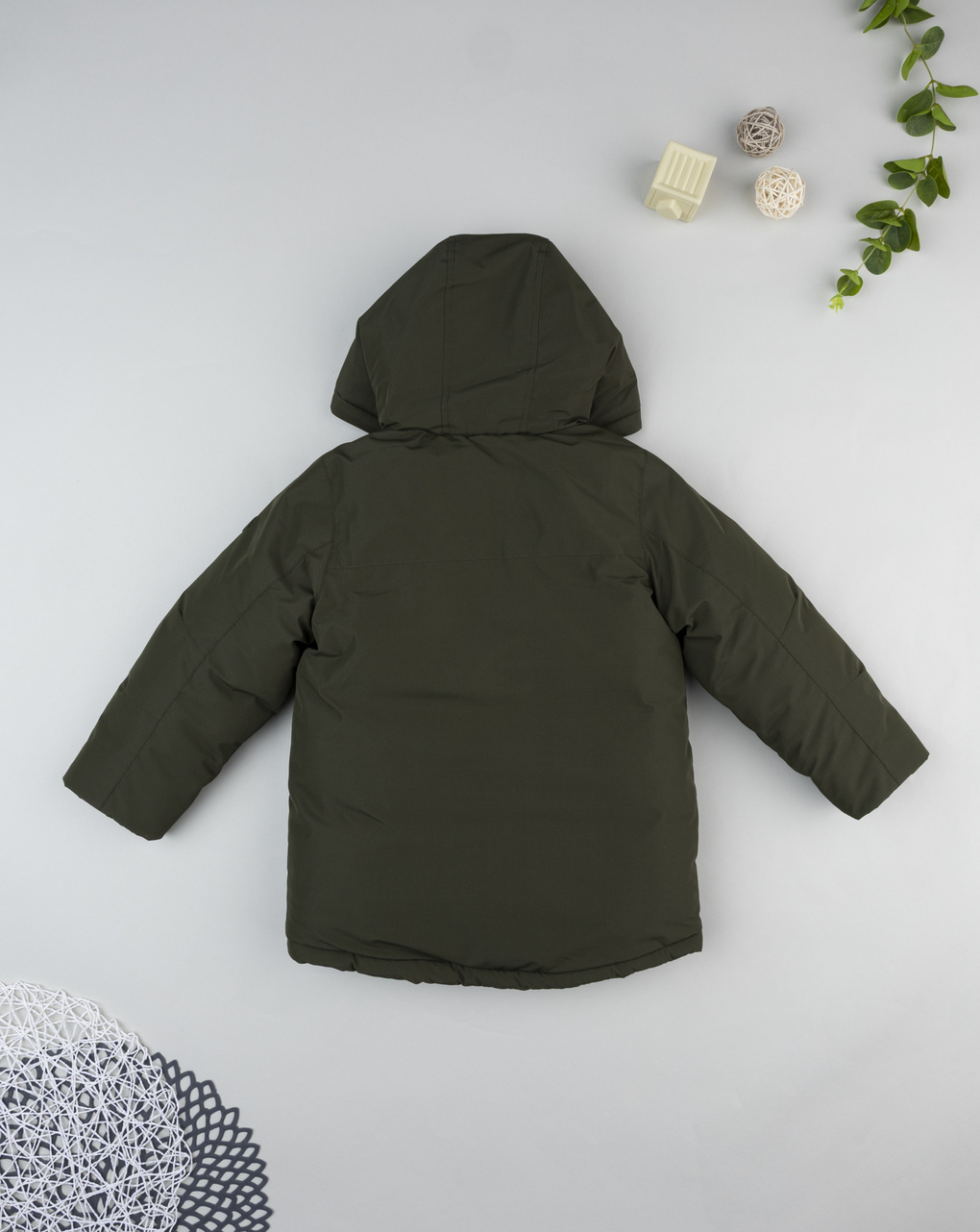 Piumino bambino verde scuro