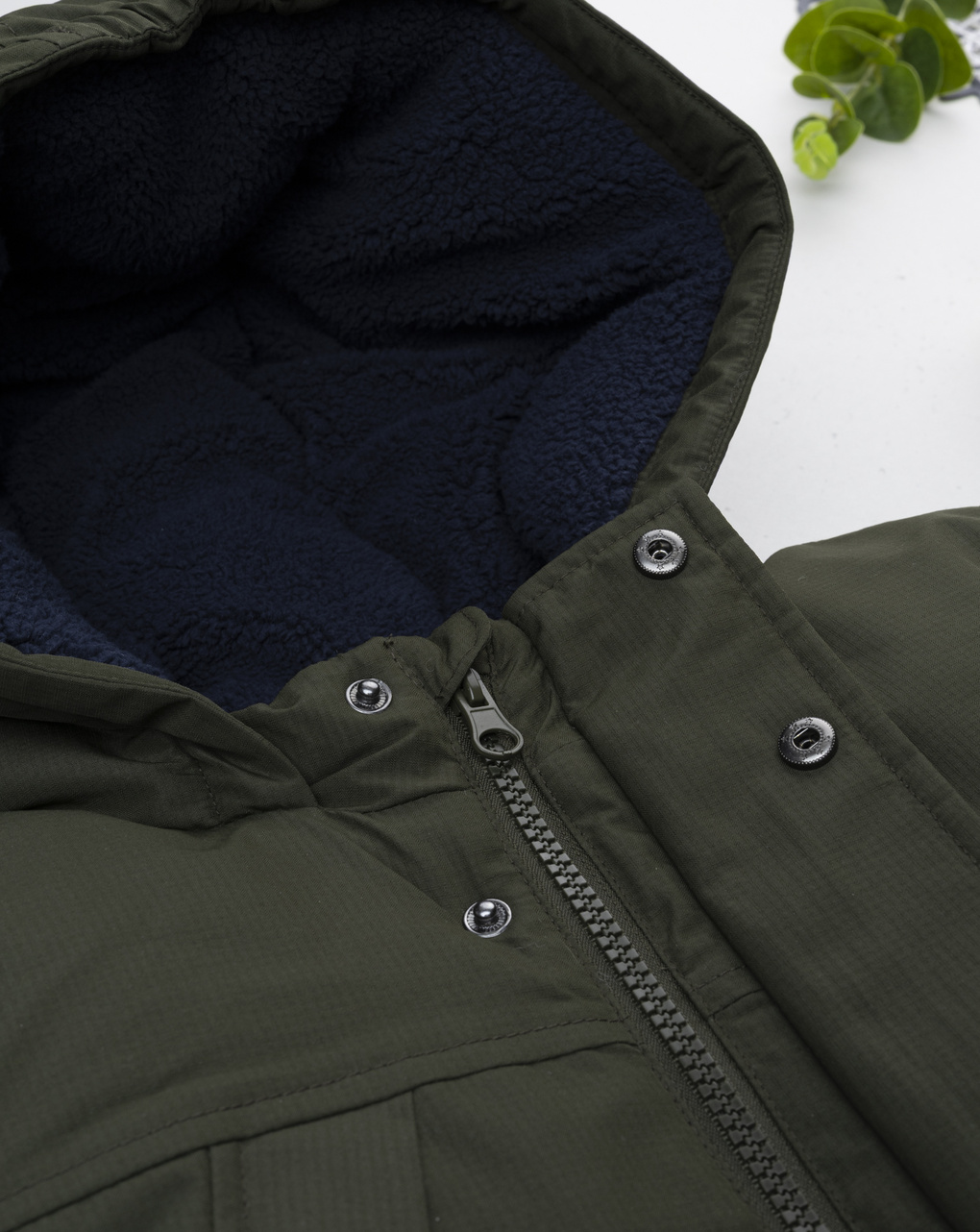 Piumino bambino verde scuro