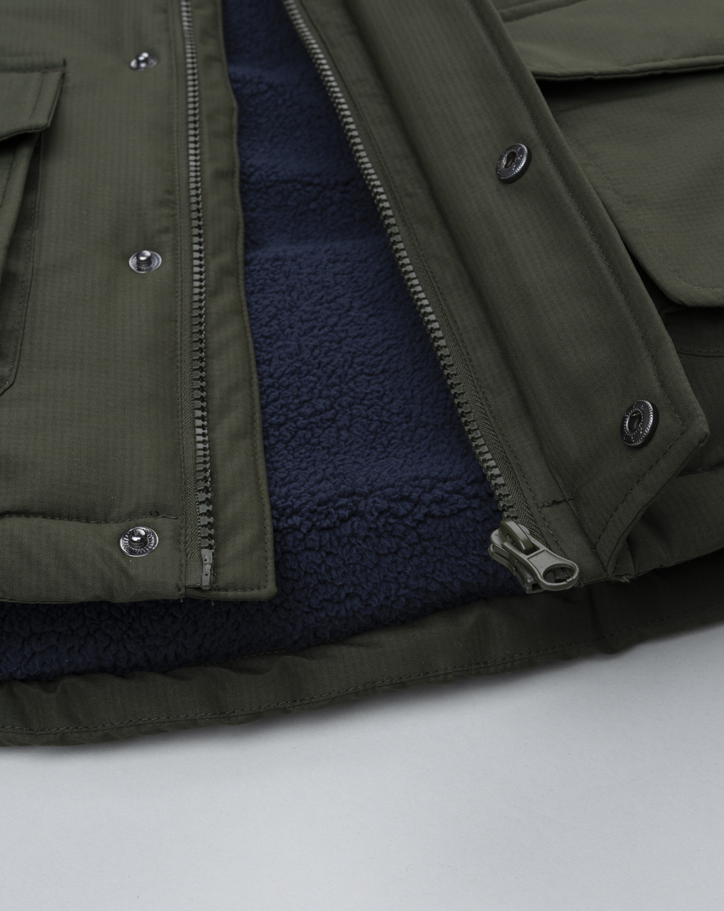 Piumino bambino verde scuro