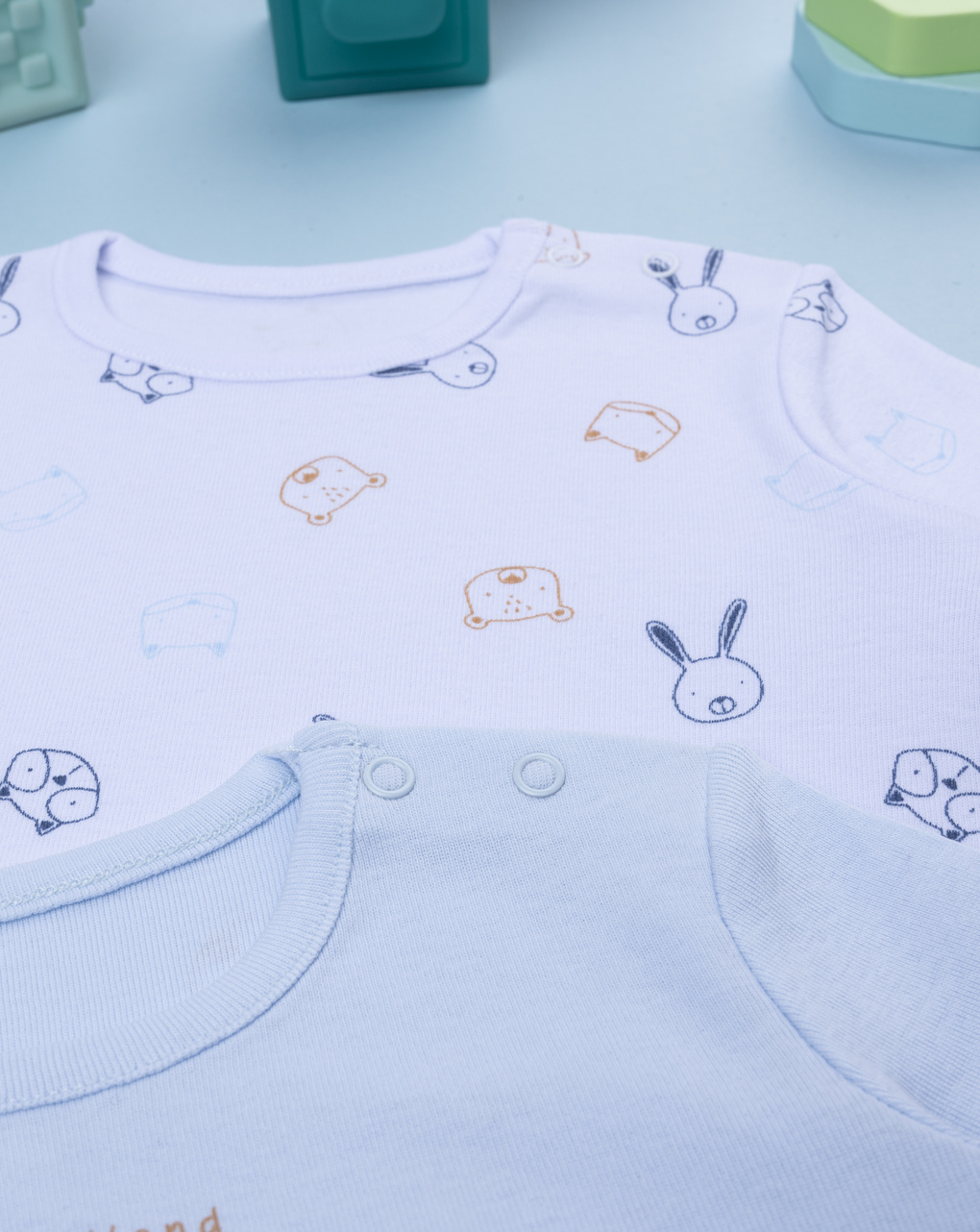 Pack 2 body bambino maniche lunghe animaletti