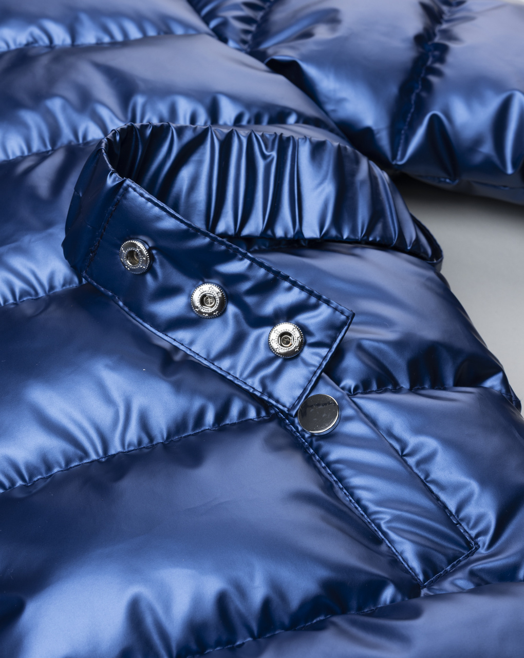 Cappotto svasato bambina blu