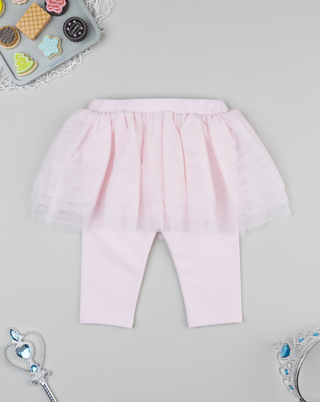 Legging gonna tulle rosa bimba