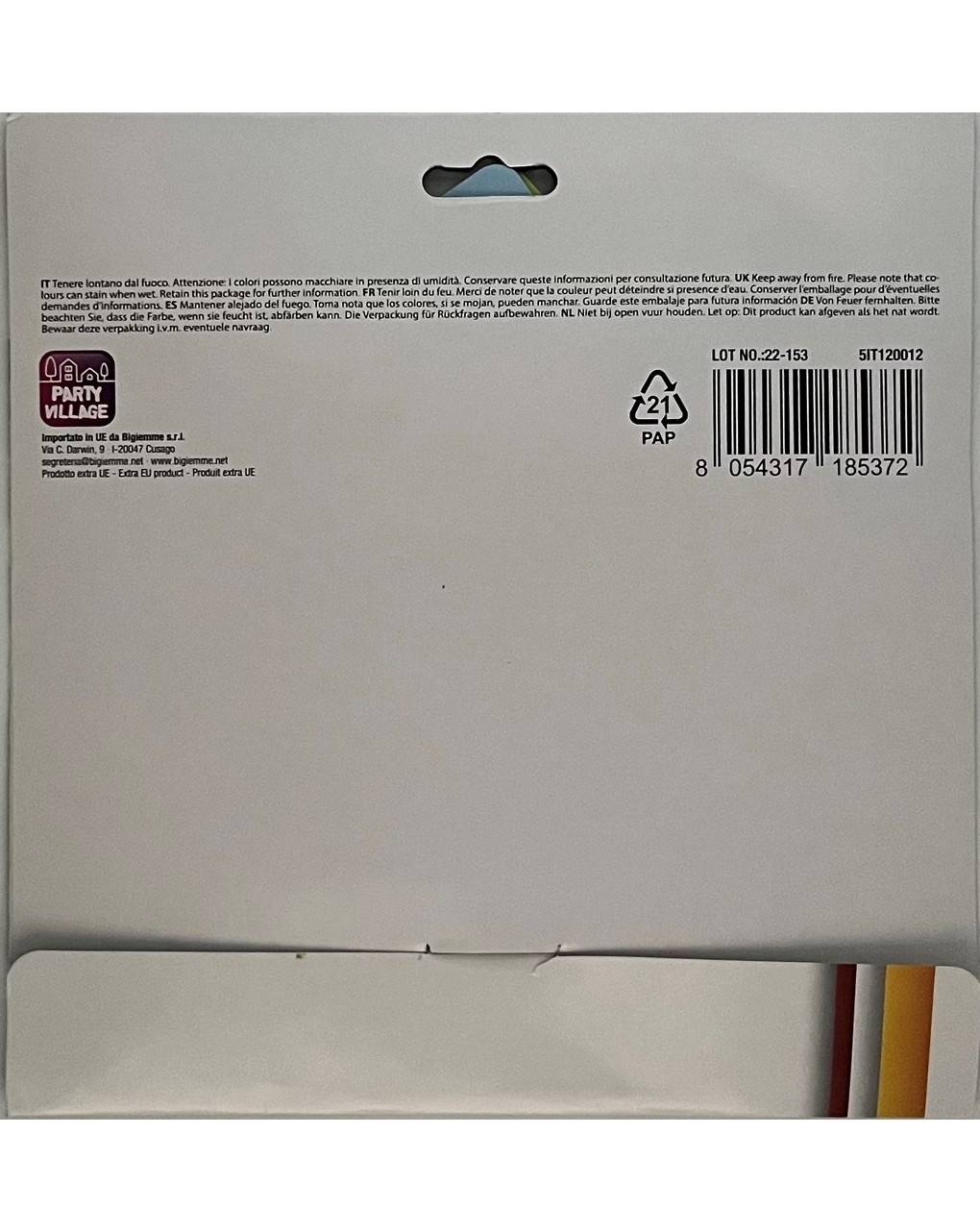 Festone buon compleanno 185x14 cm - animali della giungla