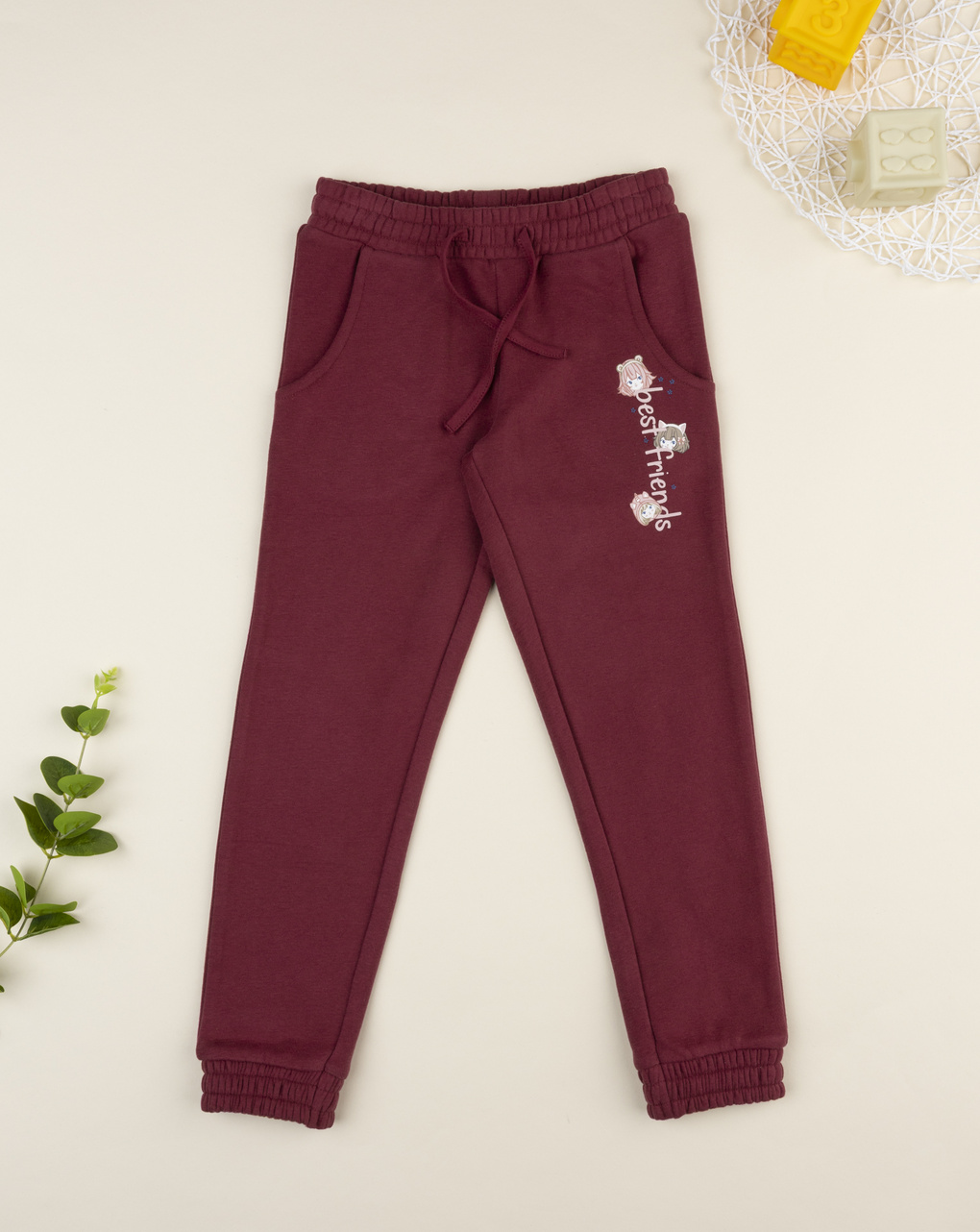 Pantalone bambna bordeaux best friends