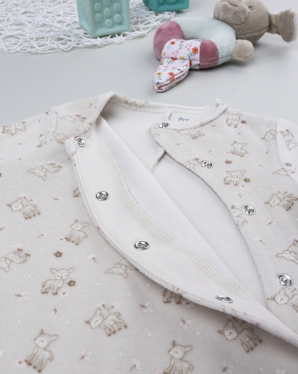 Tutina bimba marrone allover