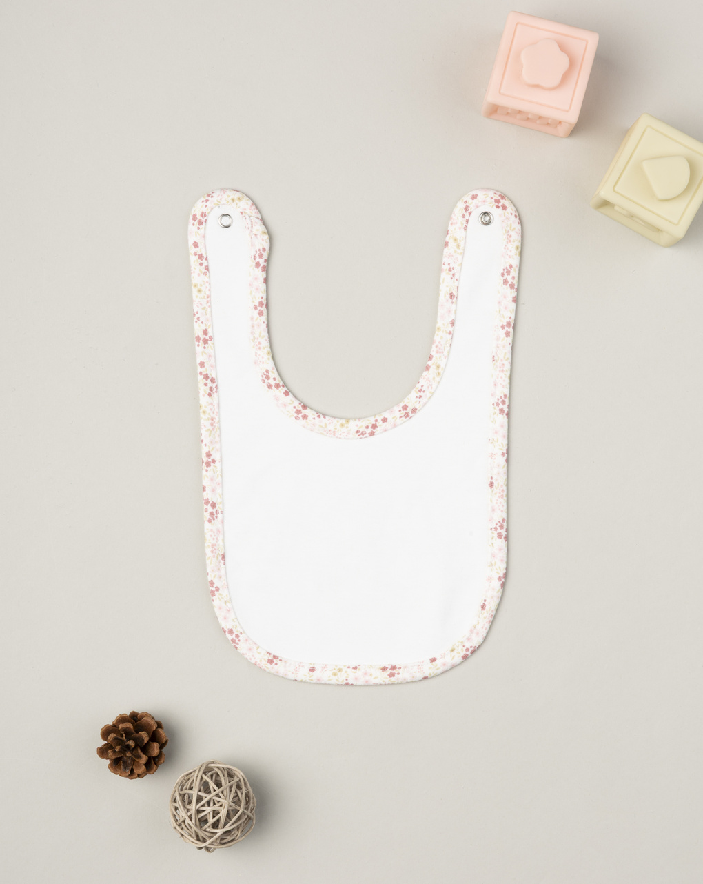 Bavaglino bimba fiorellini
