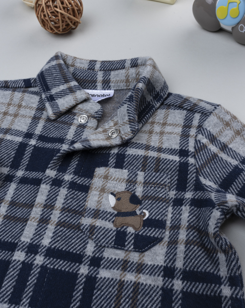 Camicia scozzese bimbo