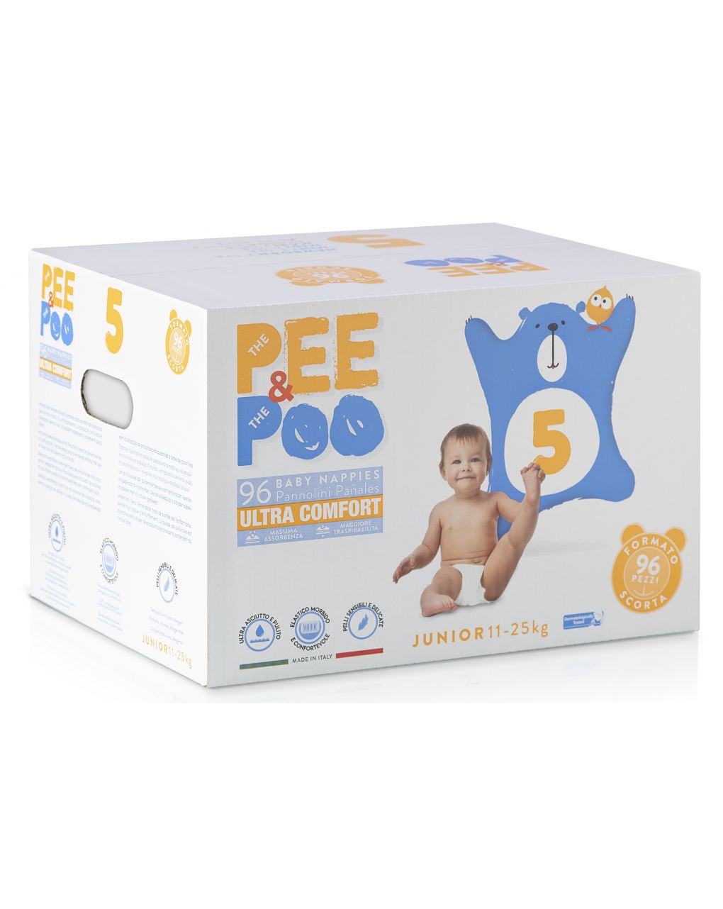 Pee&poo - jumbo junior tg5 96 pz