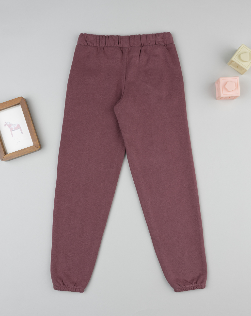 Pantalone bambina rosa scuro "fiori"