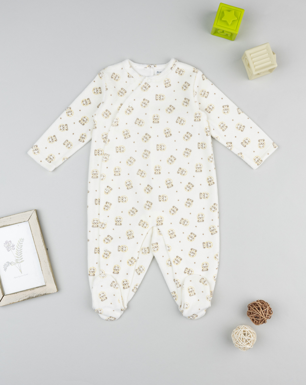 Tutina neonato panna allover