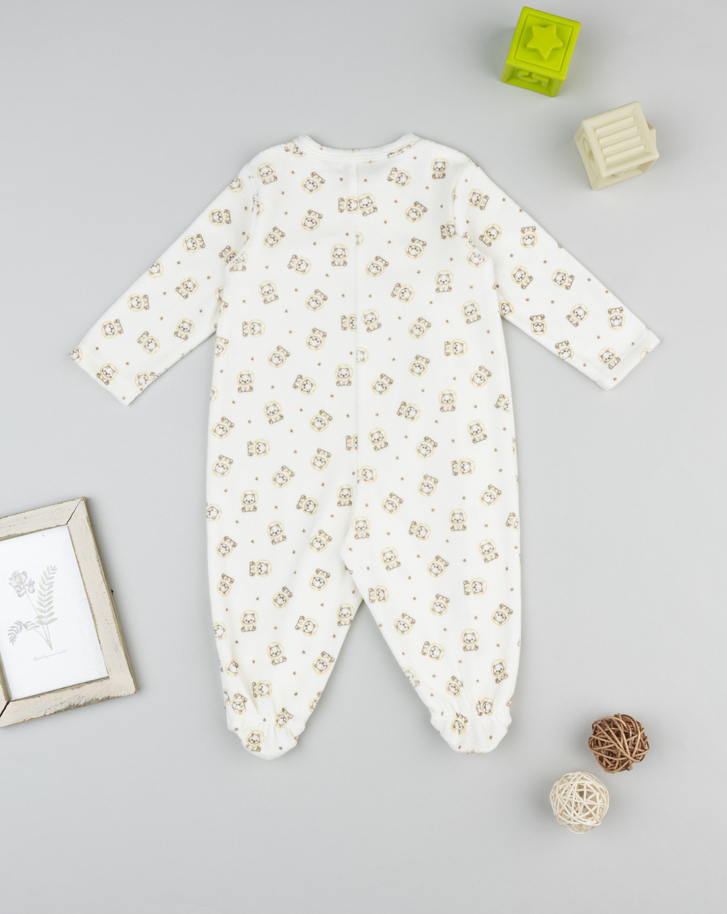 Tutina neonato panna allover