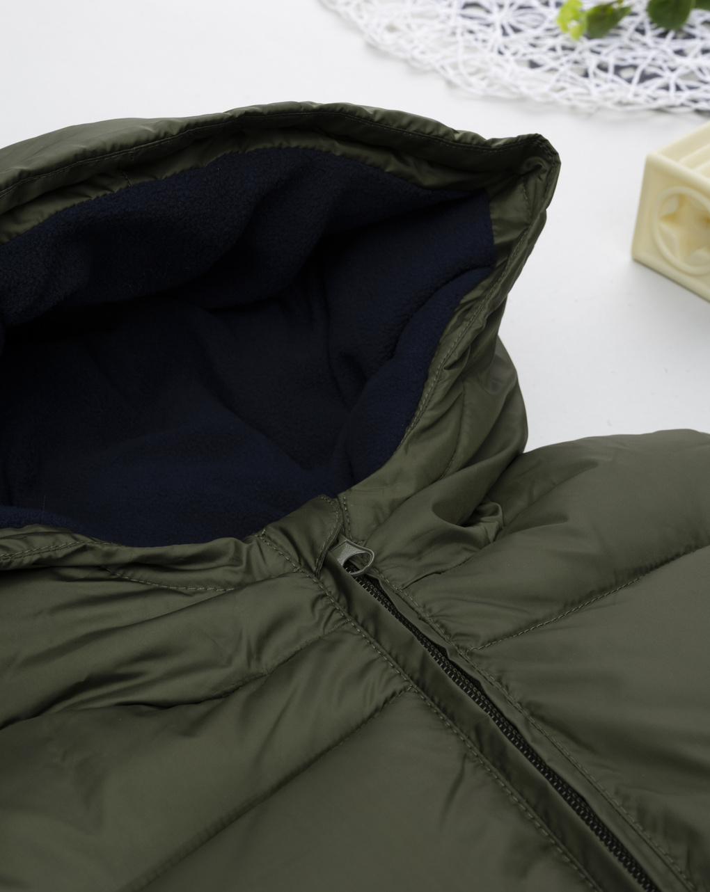 Giubbotto bambino verde scuro