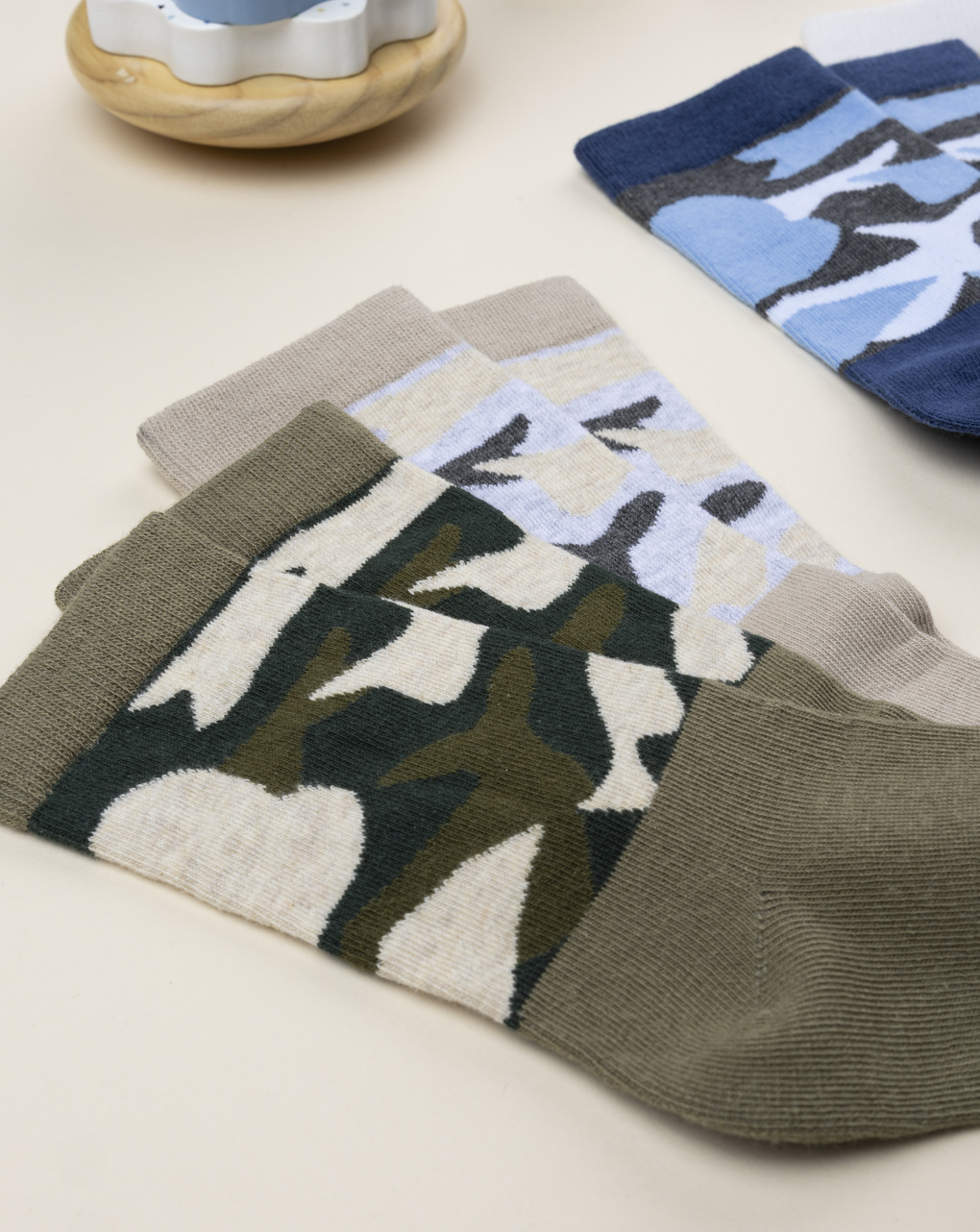 Pack 4 calze bambino camouflage