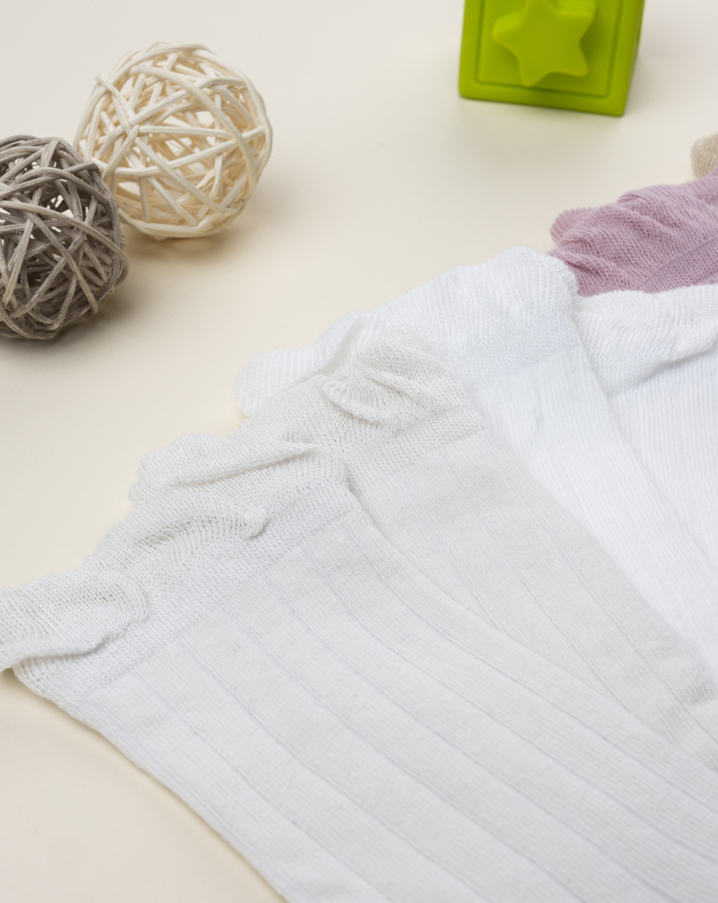 Pack 4 calze bambina colori