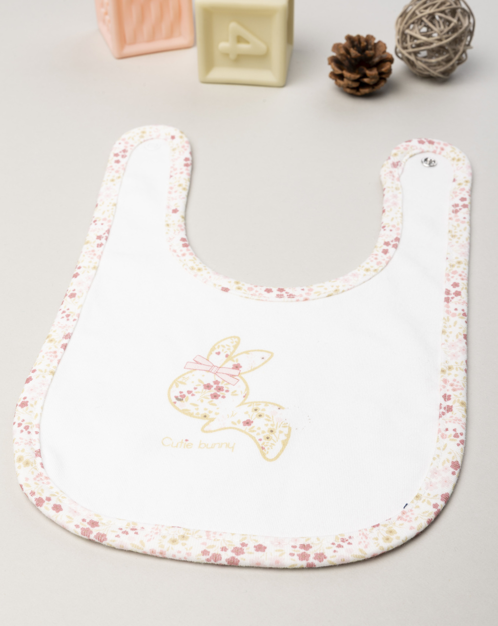 Bavaglino bimba fiorellini