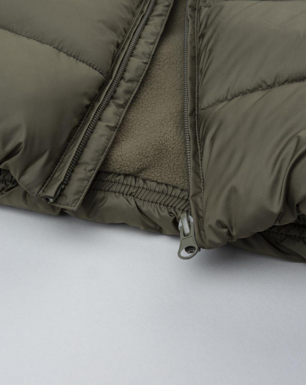 Piumino bimbo verde pile interno