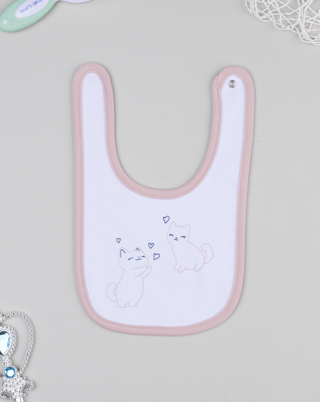 Bavaglino bimba gattini