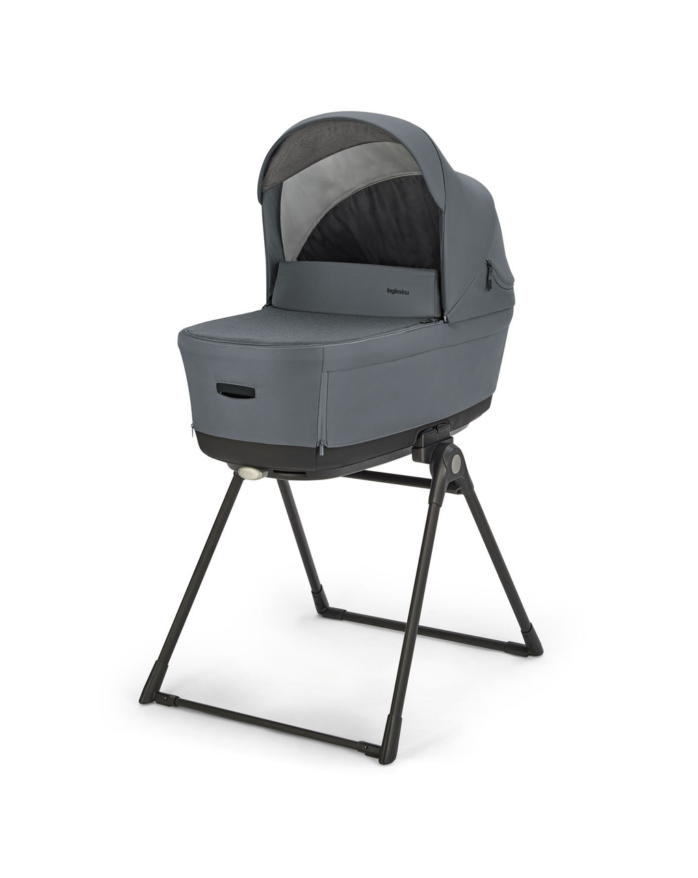 Electa system quattro colore union grey con telaio silver black e seggiolino darwin infant - inglesina