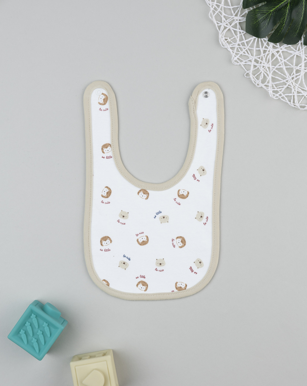 Bavaglino neonato savana beige