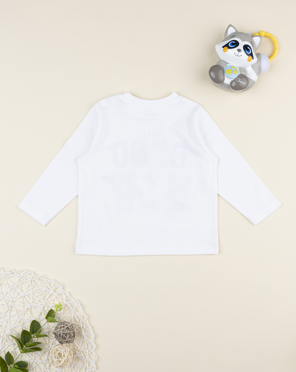 T-shirt bimbo bianca "feel good"