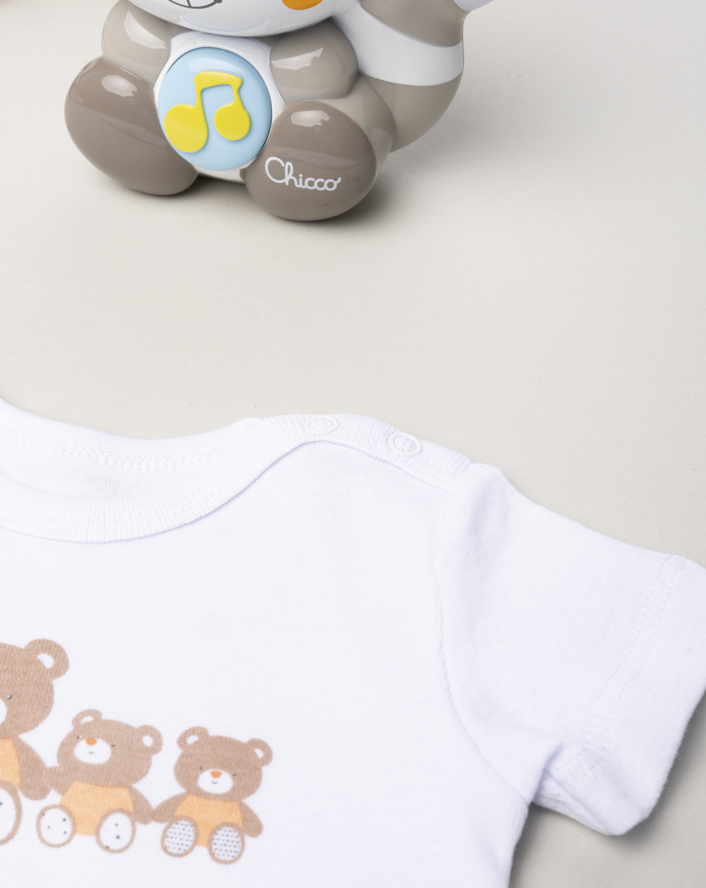 Body unisex bianco orsetti