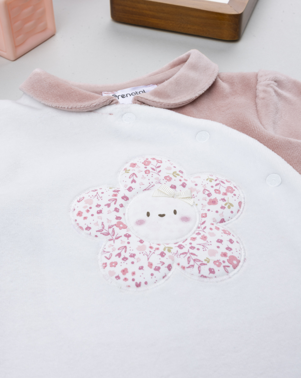 Tutina bimba bicolor bianco/rosa