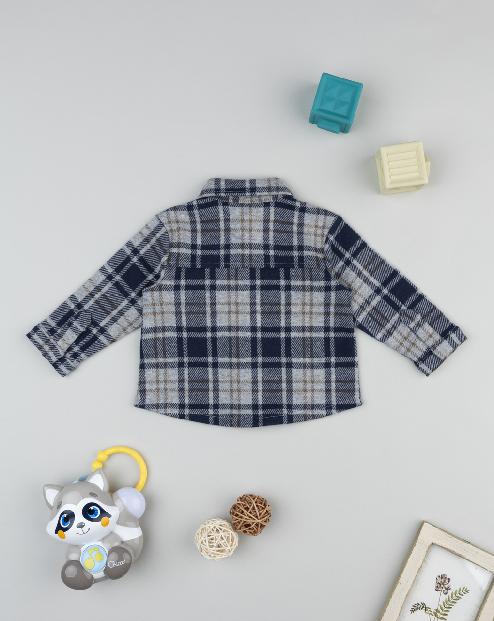 Camicia scozzese bimbo