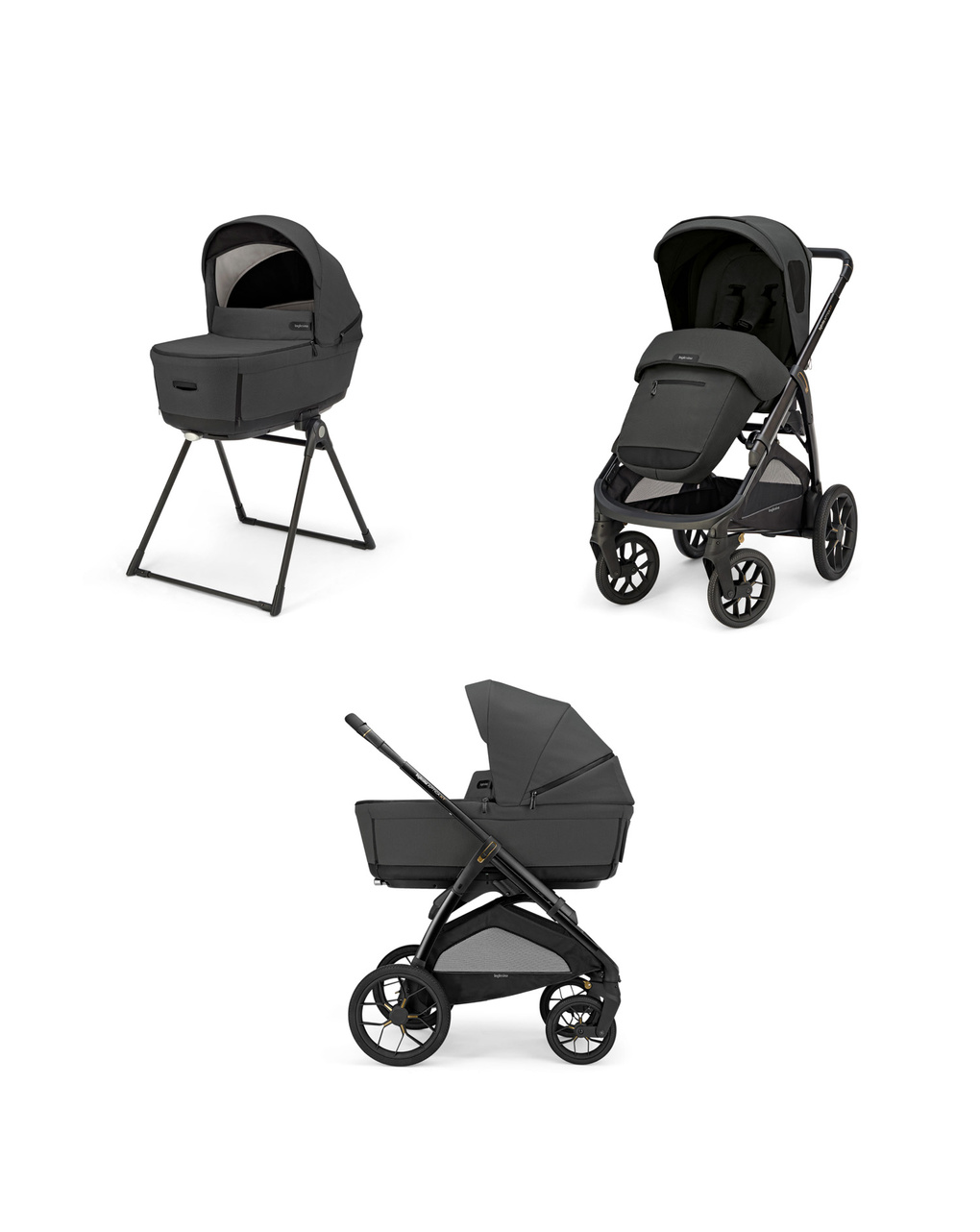 Aptica xt system duo colore magnet grey con telaio nero - inglesina