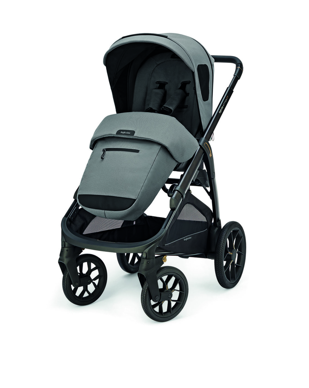 Aptica xt system duo colore canyon grey con telaio nero - inglesina