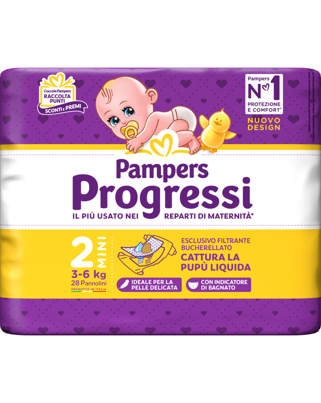 Progressi mini taglia 2 - 28 pannolini - pampers
