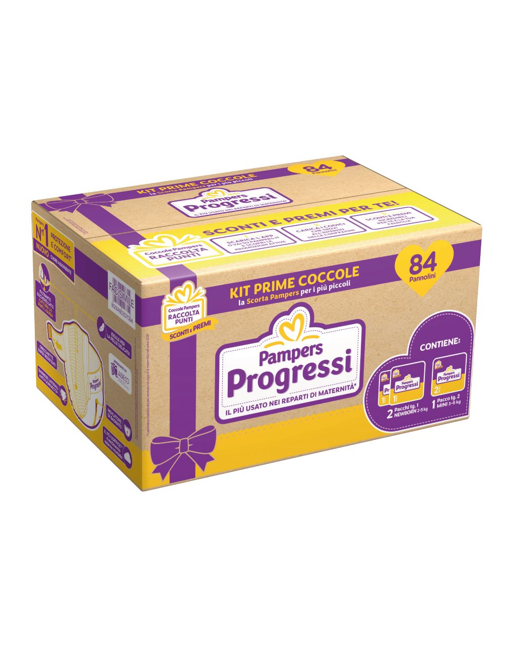 Progressi scorta primi mesi x84 (28+28 newborn + 28 mini) - pampers