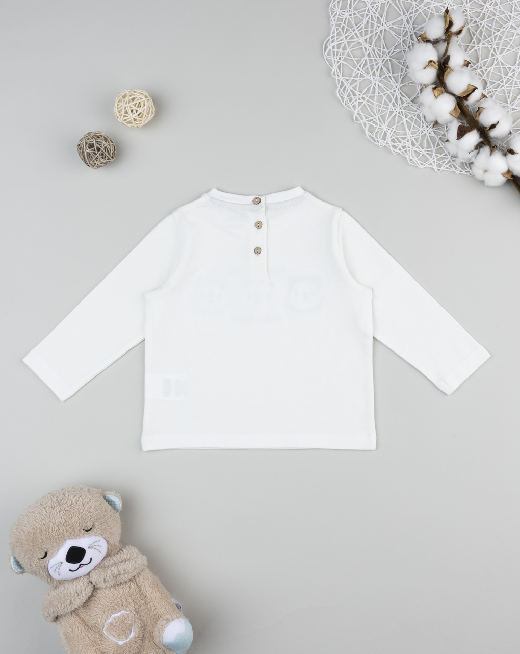 T-shirt bimbo bianca patch 3 orsi