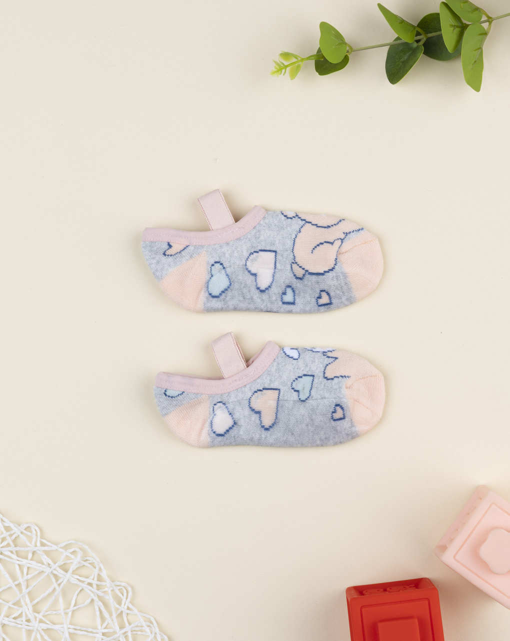Ballerina bimba grigio/rosa