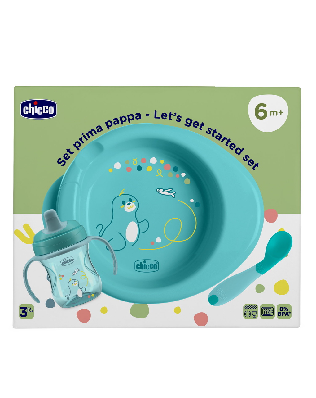 Set pappa 6m+ azzurro - chicco
