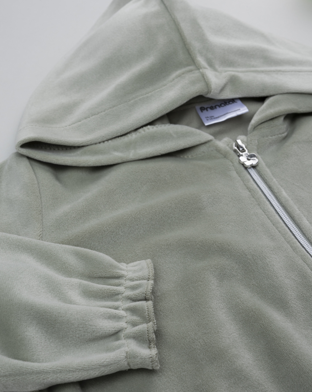 Felpa ciniglia bimba verde