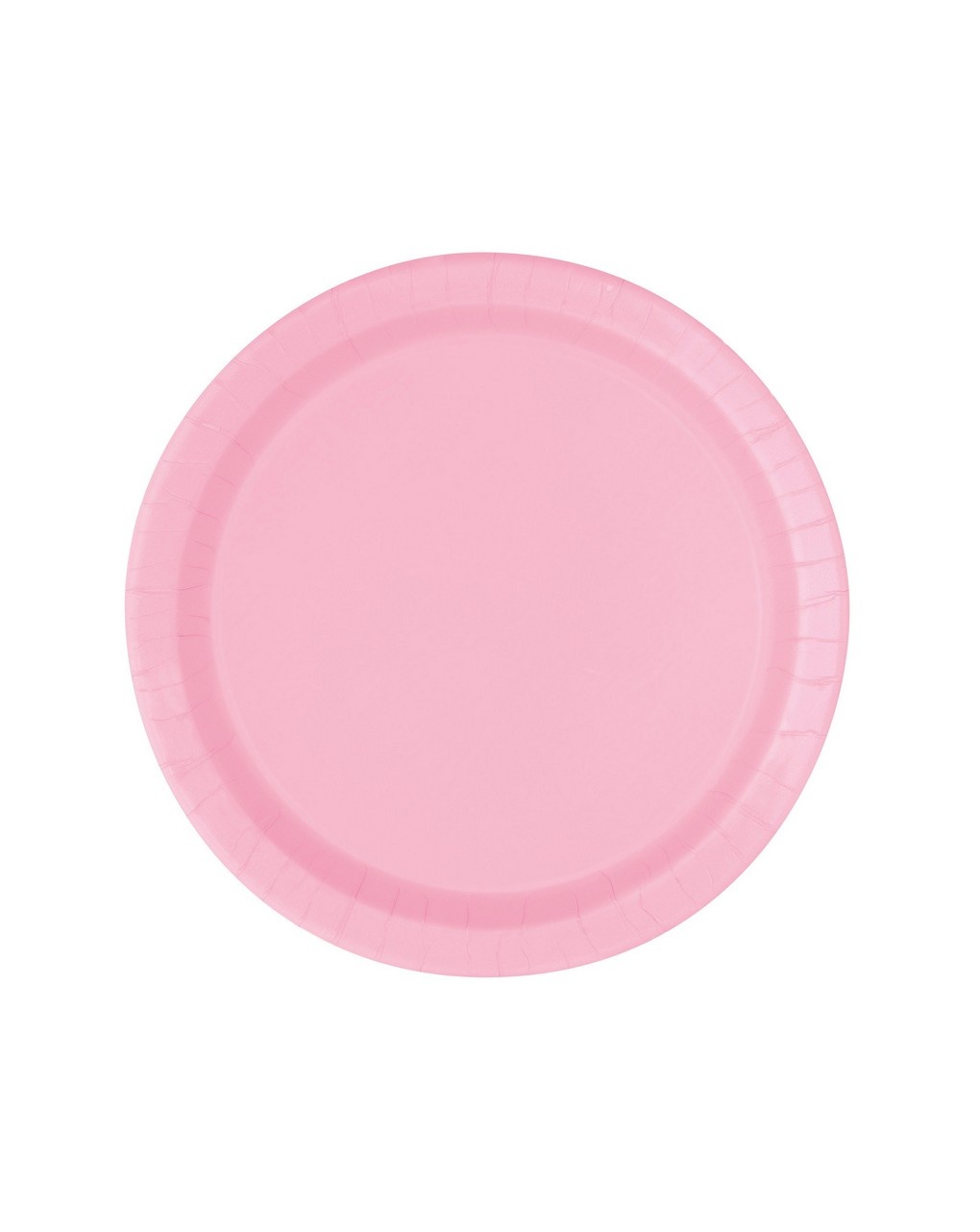 Piatto carta 18 cm - 8 pezzi - rosa pastello