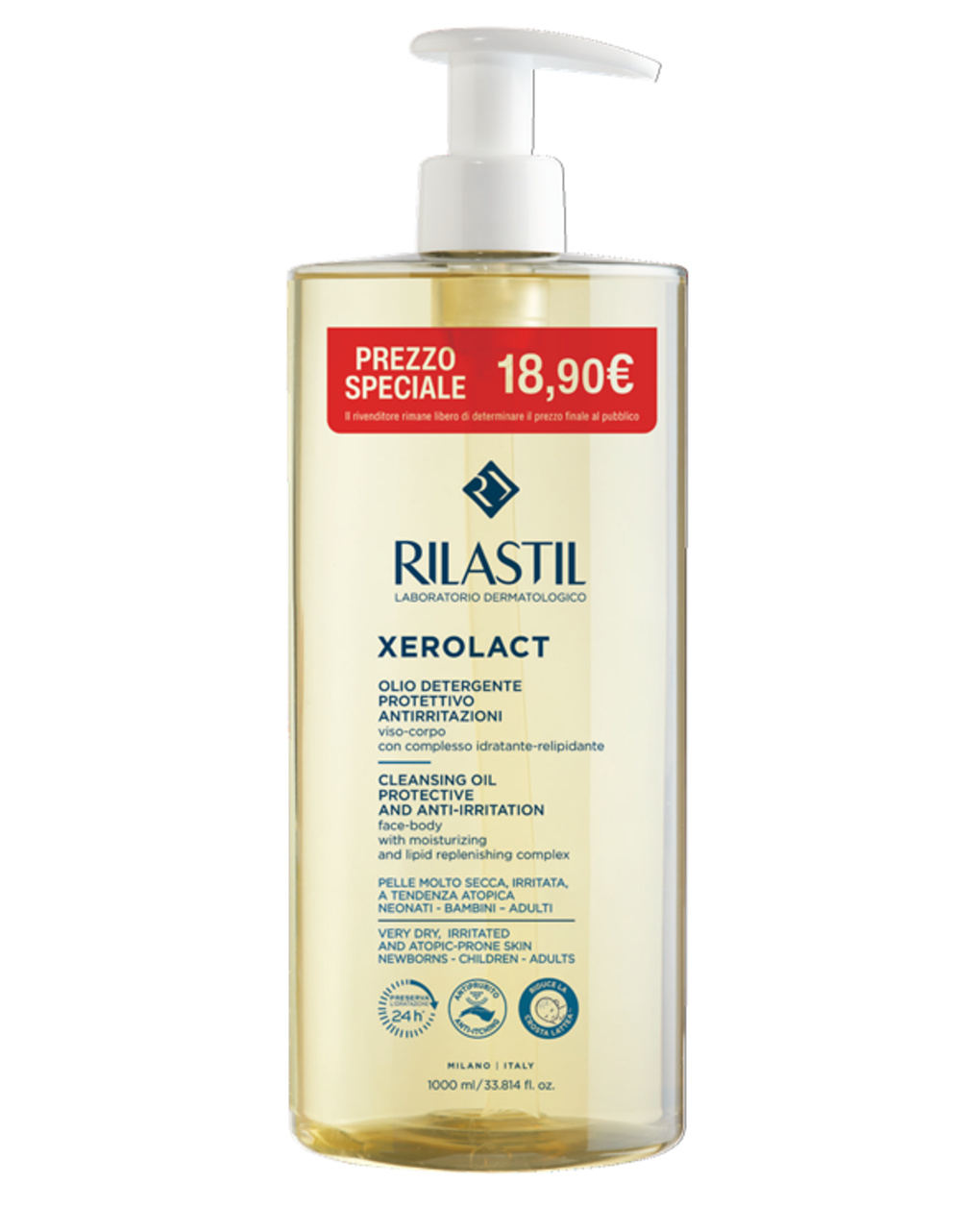 Xerolact olio detergente - rilastil