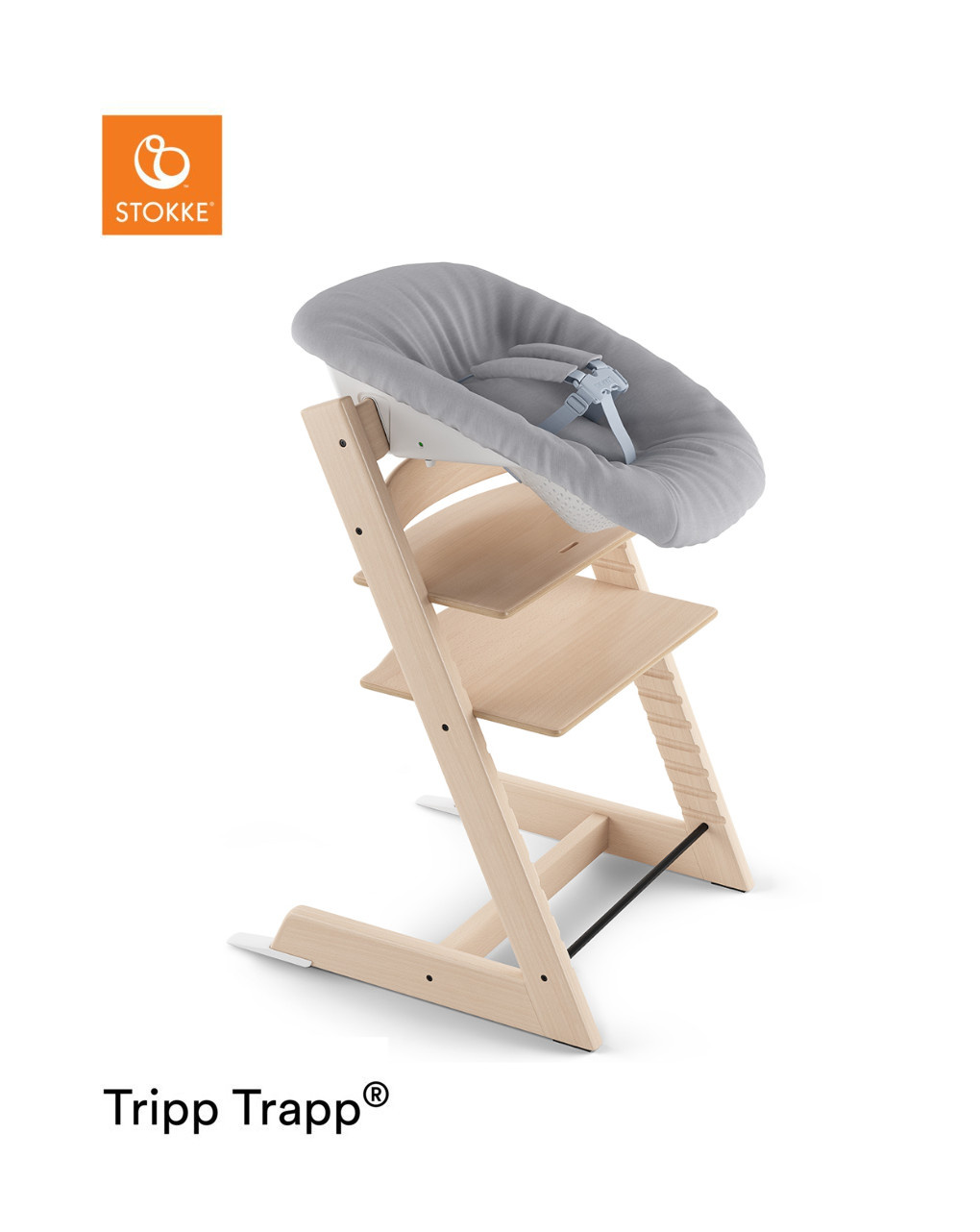 Tripp trapp® newborn set con gancio appendigiochi  - grigio