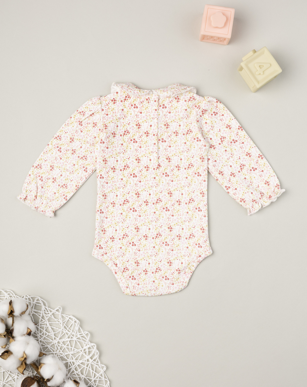 Body maniche lunghe bimba fiorellini