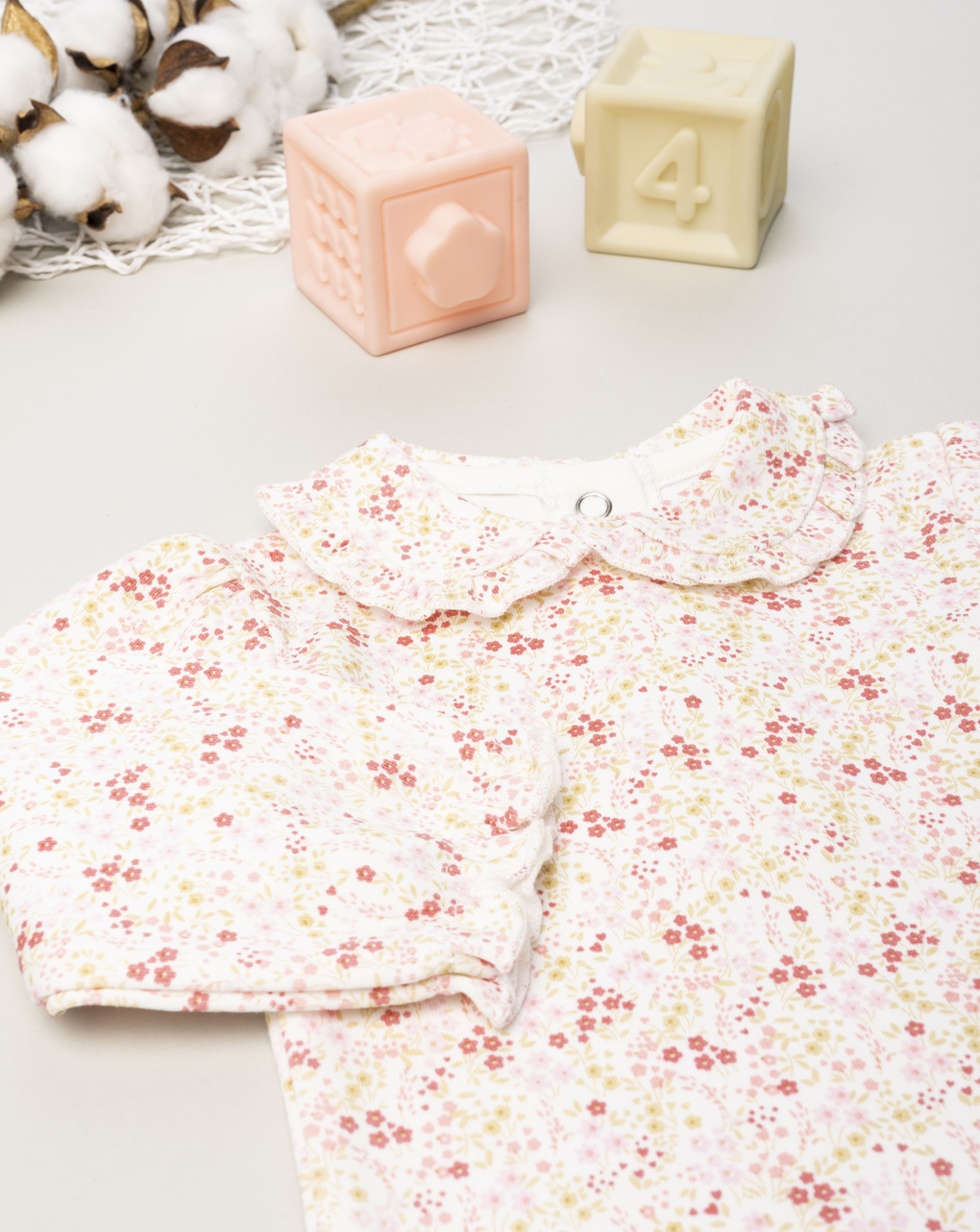 Body maniche lunghe bimba fiorellini