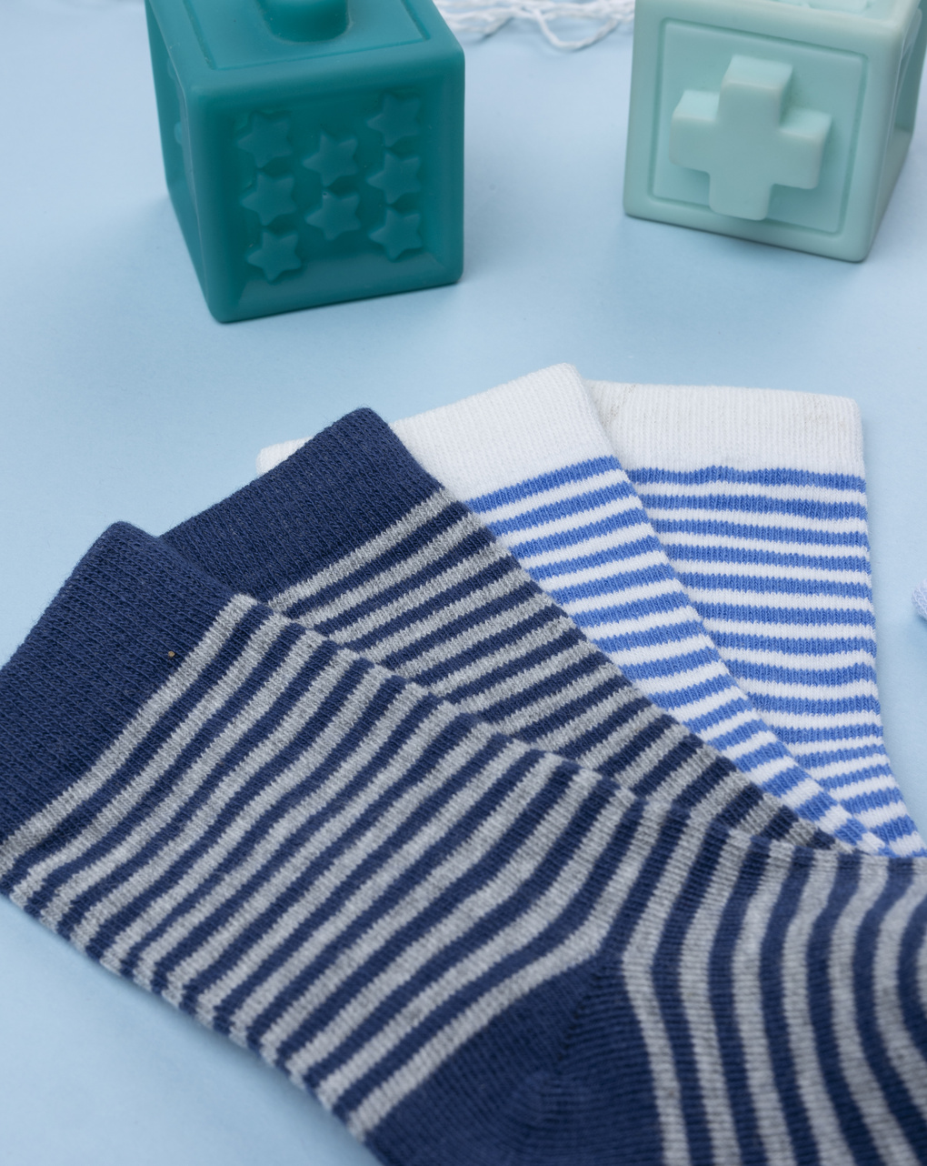 Pack 4 calze bimbo blu fantasia