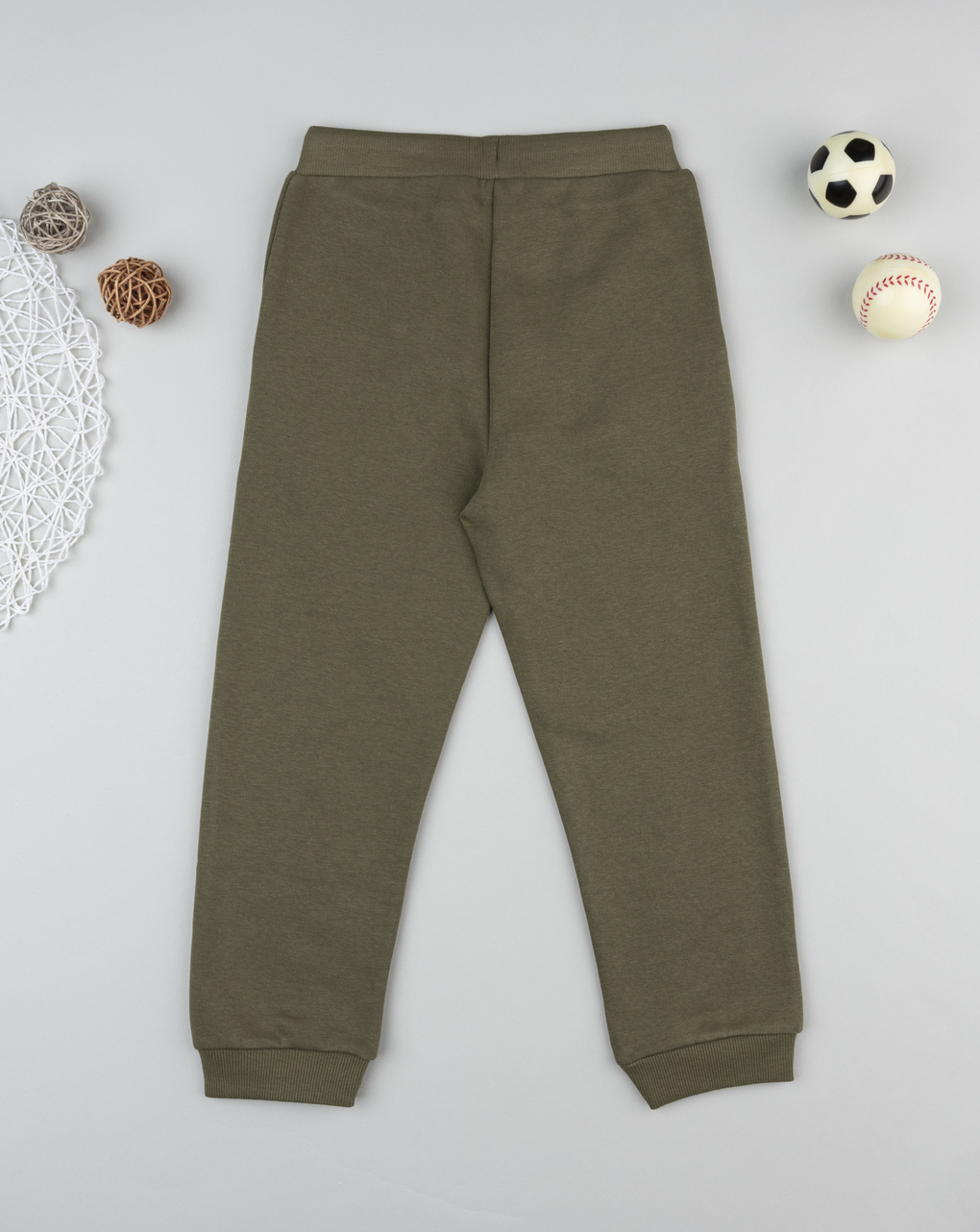 Pantalone felpato bambino verde