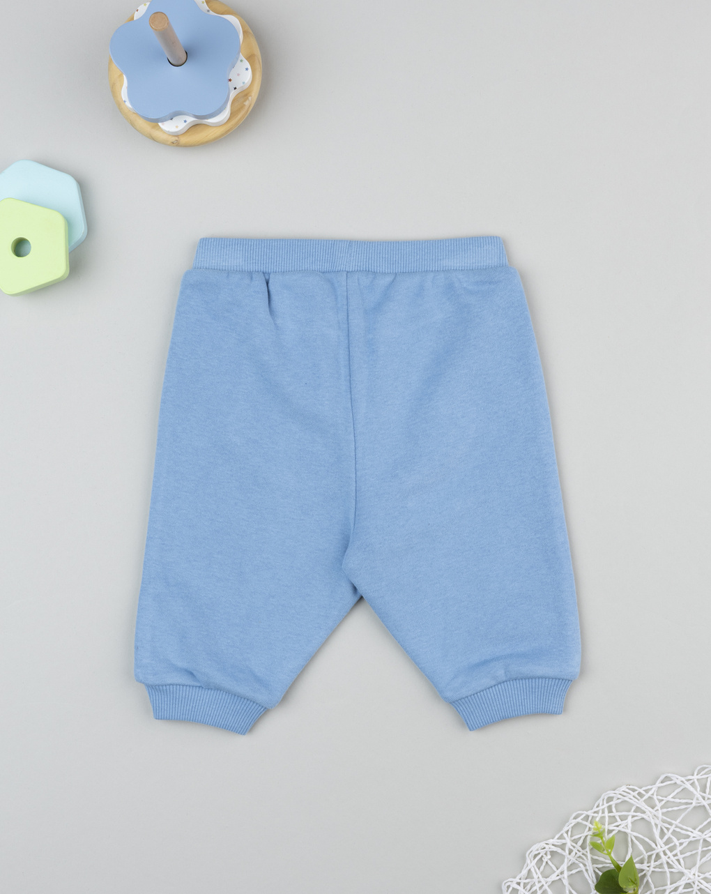 Pantalone in felpa bimbo azzurro tascona