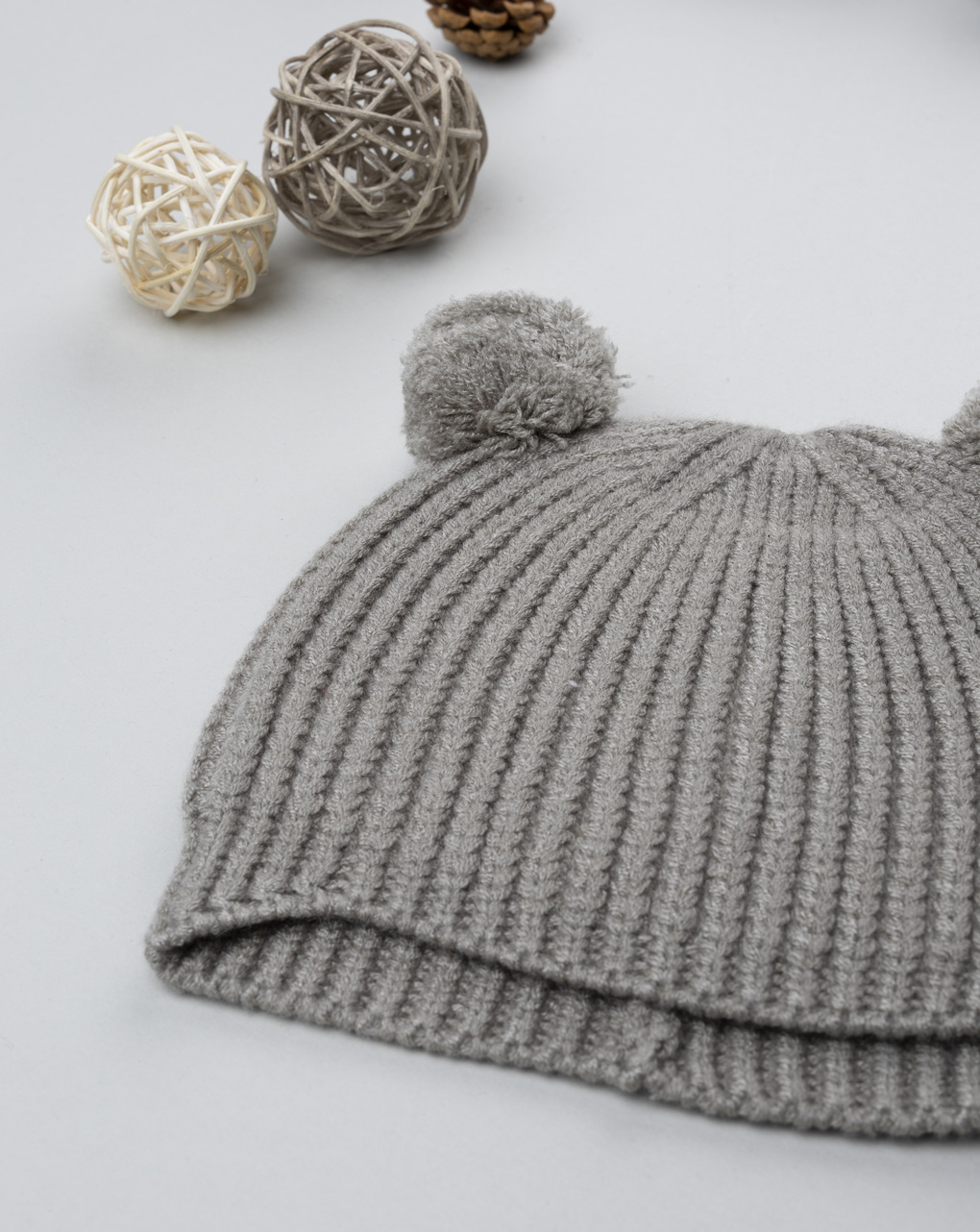 Cappello bimbo verde con orecchie