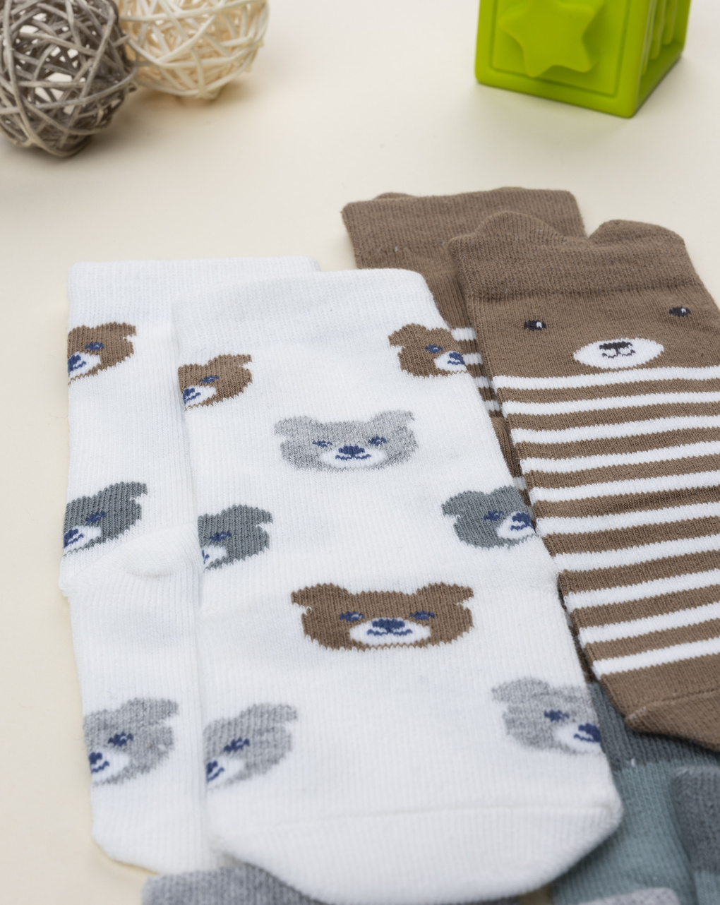 Pack 4 calze bimbo animaletti