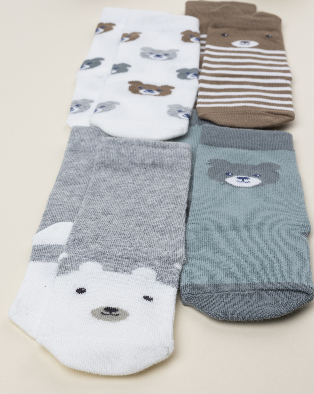 Pack 4 calze bimbo animaletti