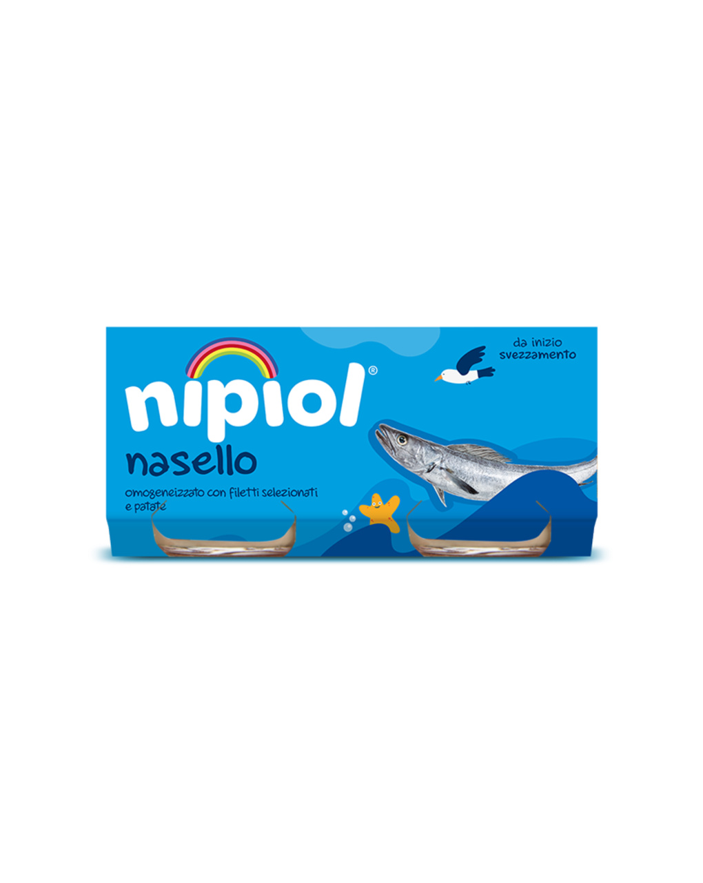 Omogeneizzato nasello 2x80gr - nipiol