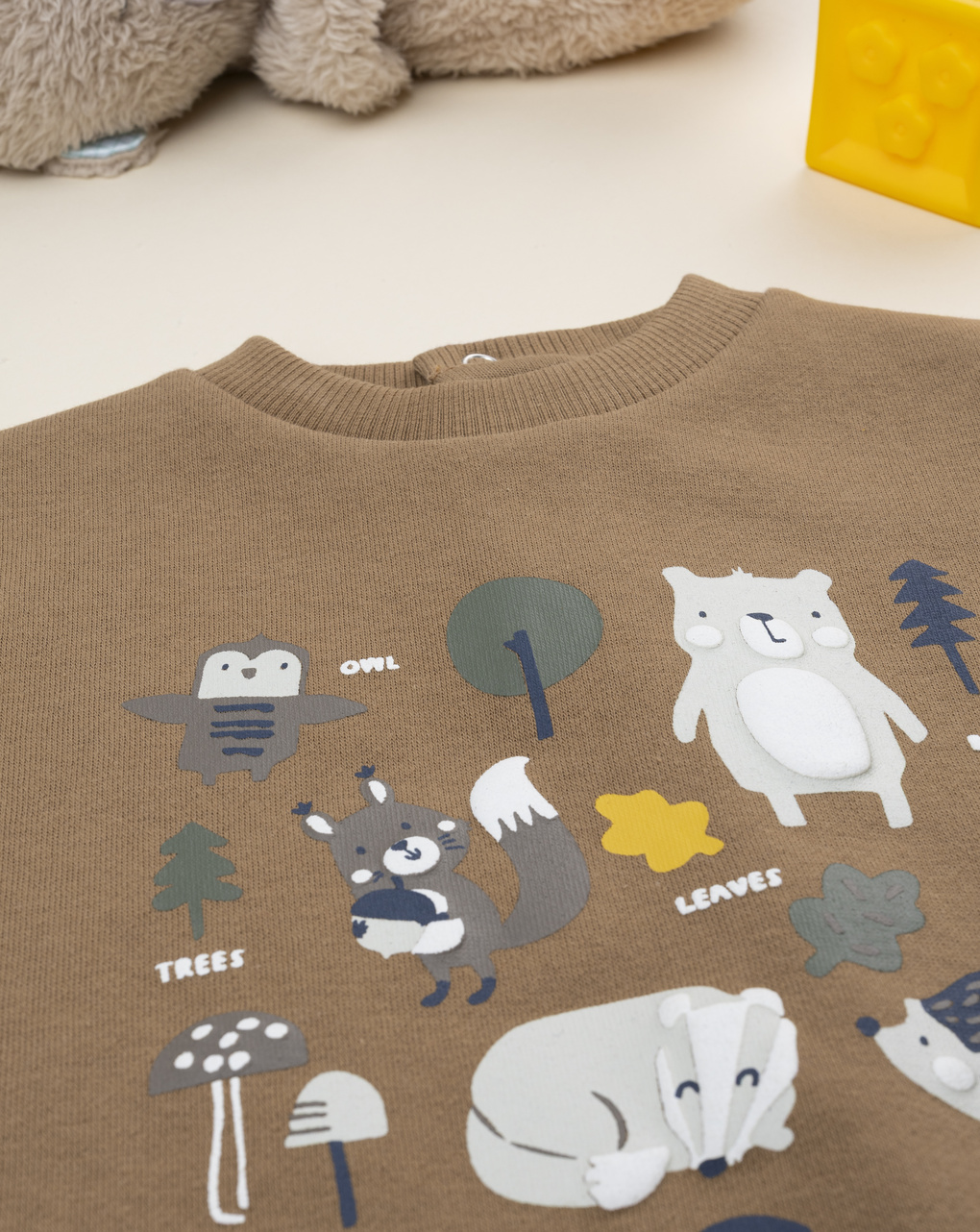 Completo jogging bimbo marrone/blu