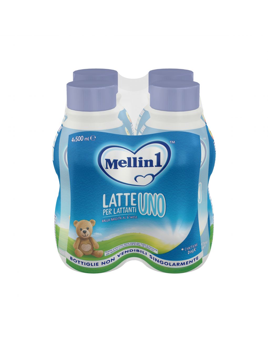 Latte 1 liquido 4x500ml - mellin